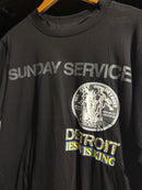 Camiseta Kanye West Sunday Service Detroit Jesus King Preta - Pronta Entrega