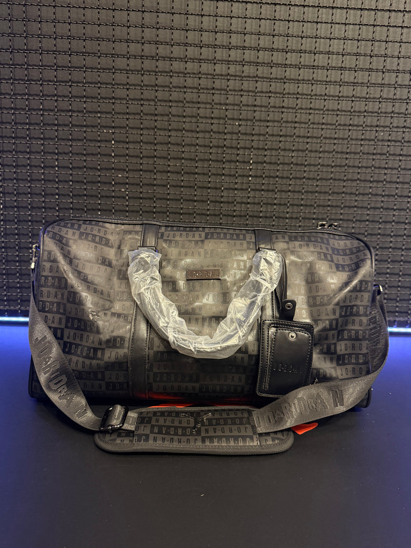 Bolsa Air Jordan Monogram Duffle Bag High Logo Black Grey - Pronta Entrega