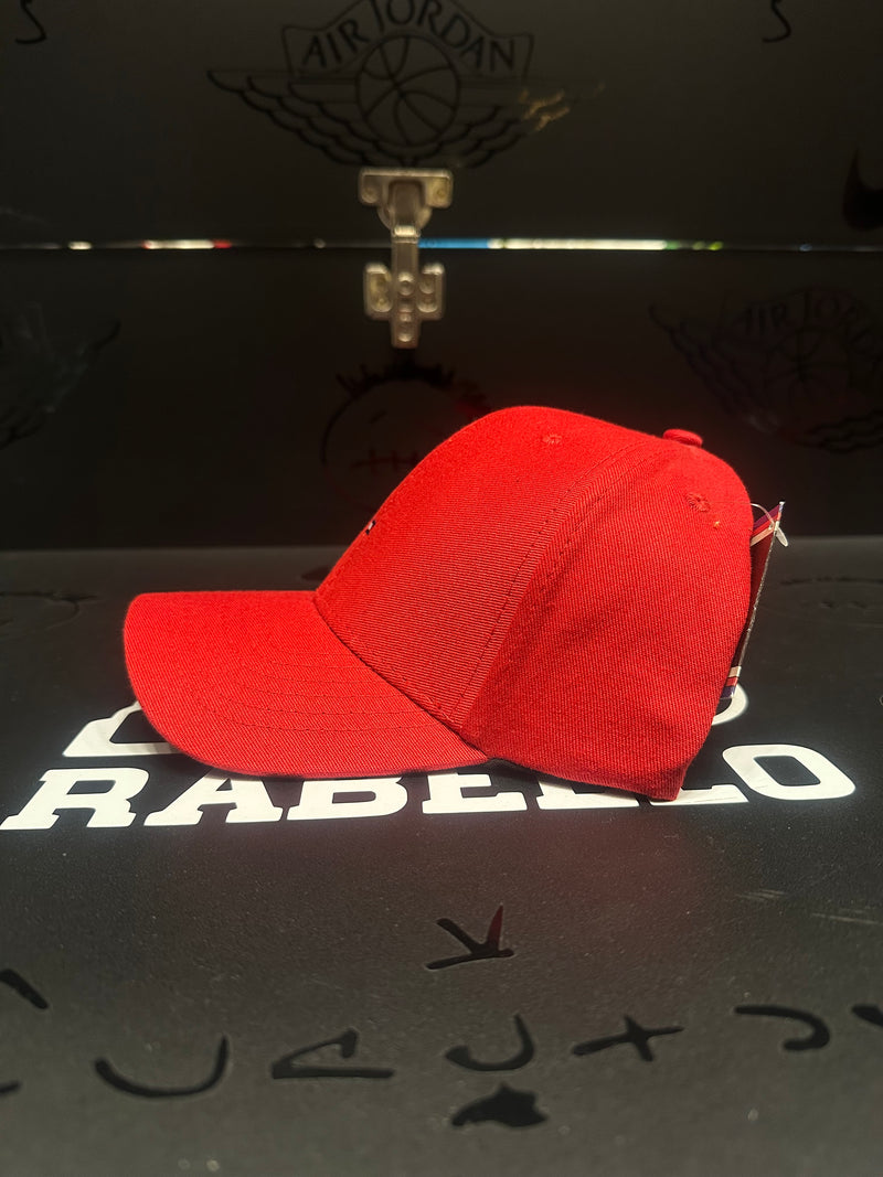 Boné Aba Curva Tommy Hilfiger Logo Pequeno Vermelho - Pronta Entrega