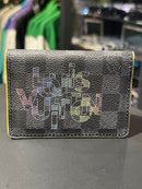 Carteira Louis Vuitton Damier Graphite Link Yellow Lining - Pronta Entrega
