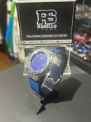 Relógio Hublot Silver Fundo Blue - Pronta Entrega