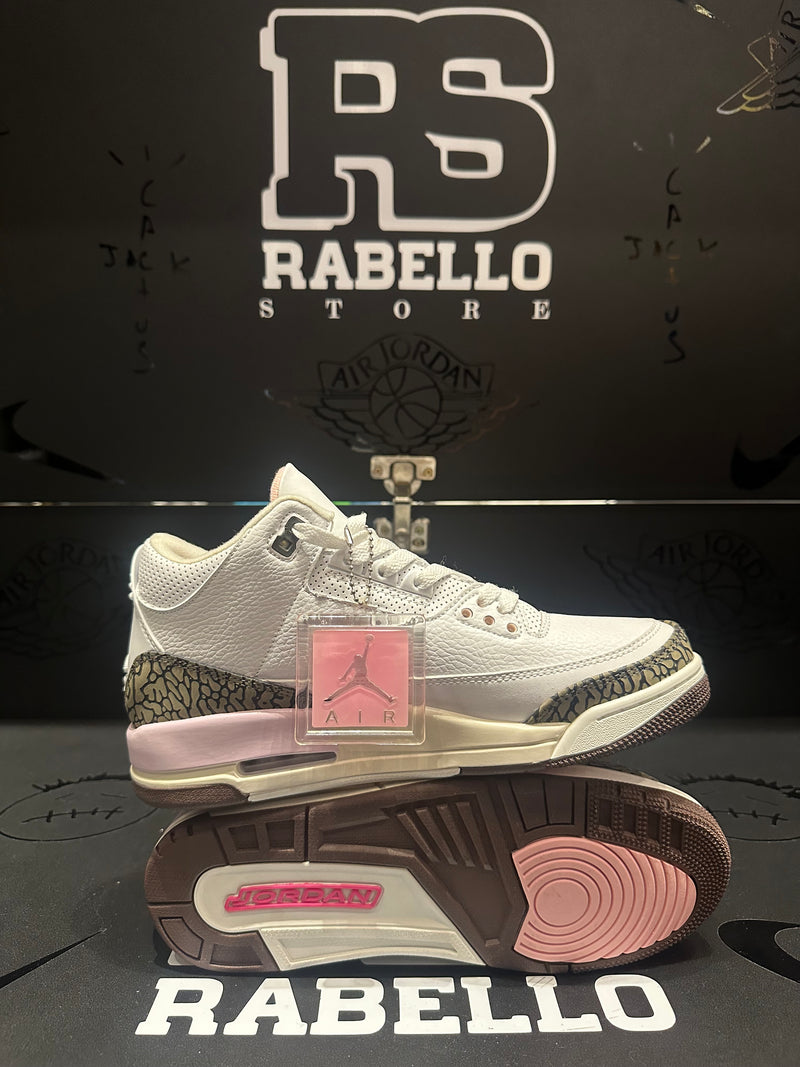 Tênis Nike Air Jordan 3 Retro "Neapolitan Dark Mocha" (Women's) - Pronta Entrega