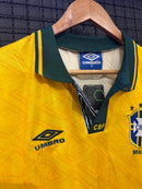 Camiseta Seleção Brasileira Retrô 1991/1993 Amarela Umbro - Pronta Entrega
