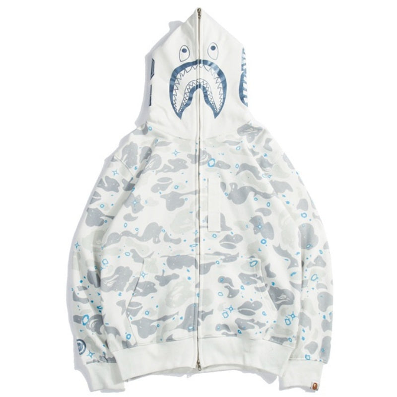 Moletom Bape Shark ABC White Blue Camo - Encomenda