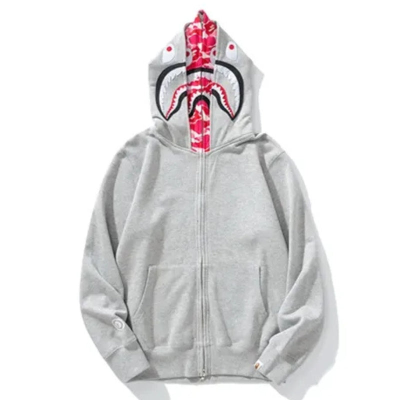 Moletom Bape Shark ABC Pink Grey - Encomenda
