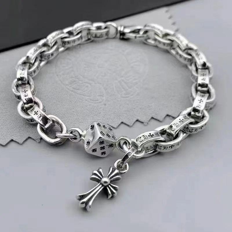 Pulseira Chrome Hearts Given Pendent Cross - Pronta Entrega