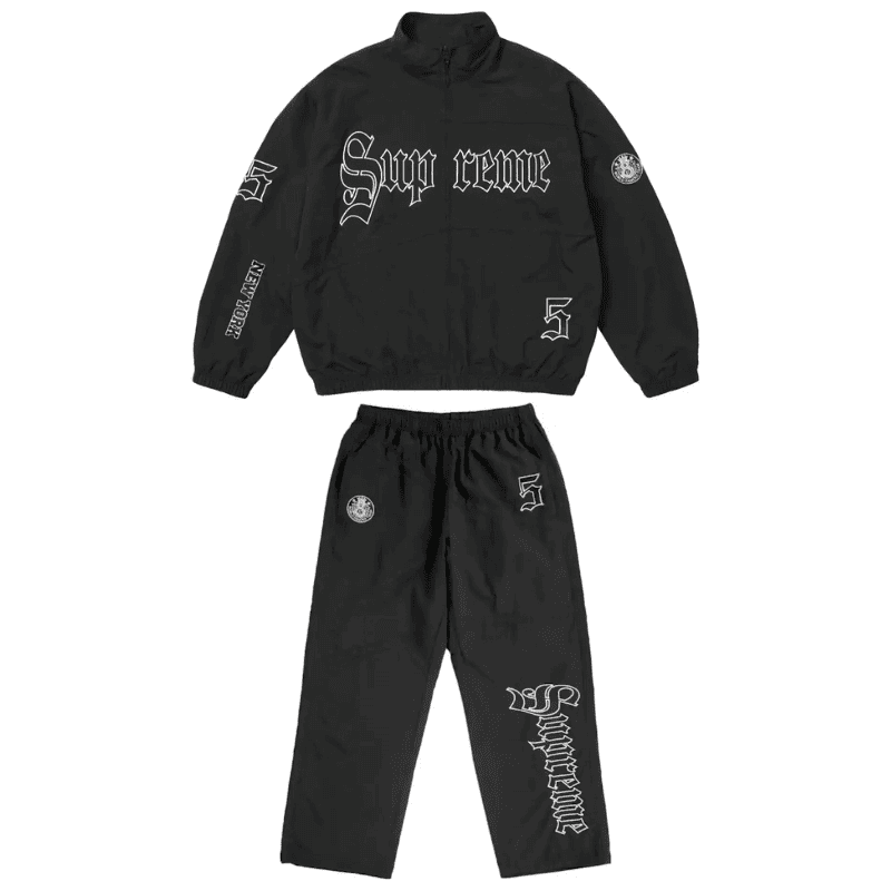 Conjunto Supreme OLD English Track Black - Encomenda