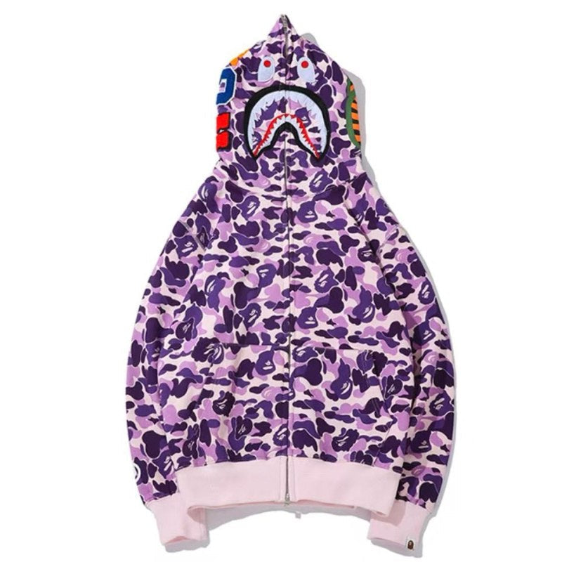 Moletom Bape Shark ABC Purple Camo - Encomenda