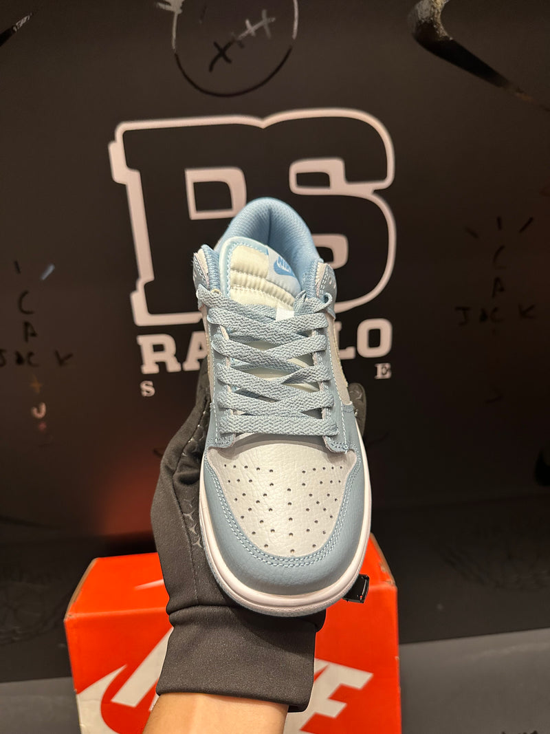 Tênis Nike Dunk Low Clear Swoosh Worn Blue - Pronta Entrega