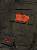 Calça Corteiz Guerillaz Cargo Black/Red - Pronta Entrega