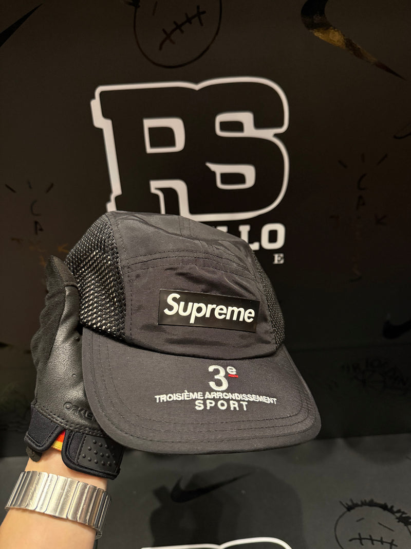 Boné Supreme Mesh Side Panel Camp Preto - Pronta Entrega