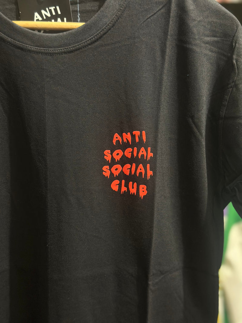 Camisa Anti Social Social Club Preta Blood - Pronta Entrega