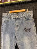 Calça Gallery Dept. Jeans Marinho Lavado Logo Preto - Pronta Entrega