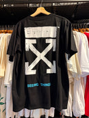 Camiseta OFF WHITE Line Thing Preta - Pronta Entrega