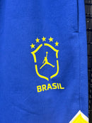 Conjunto Tracksuit Jordan Brasil Azul Amarelo 2026/27 - Pronta Entrega