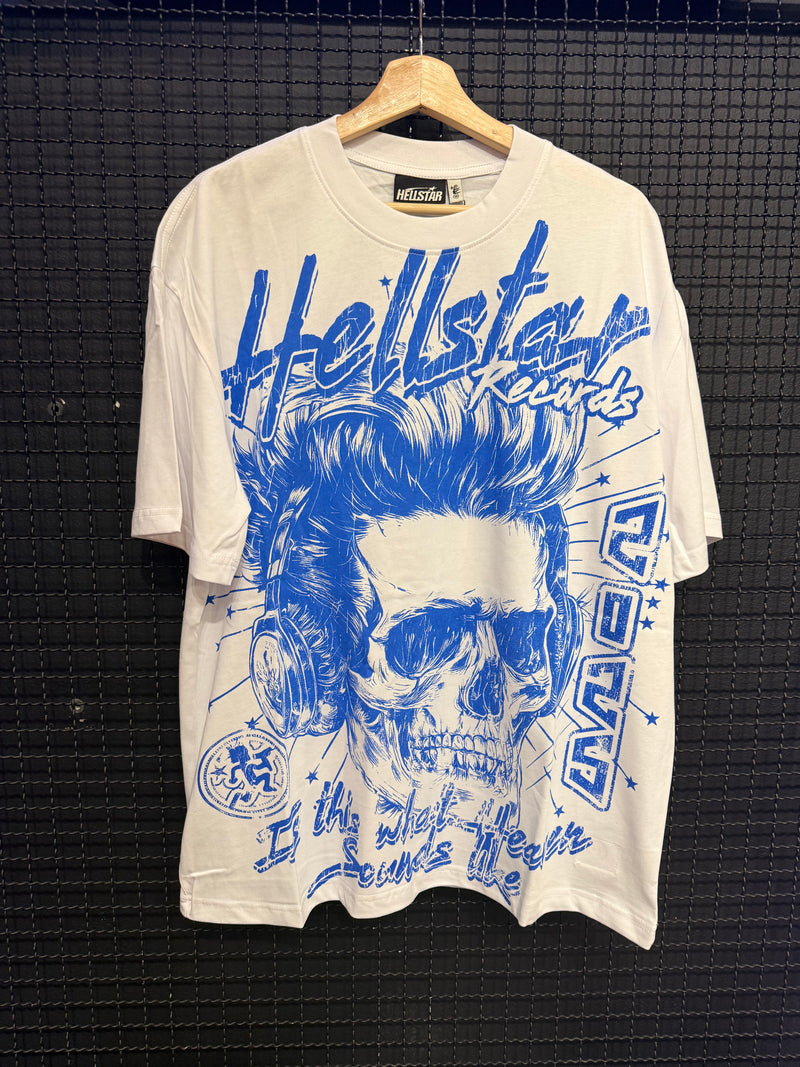 Camiseta Hellstar Skull Hair White - Pronta Entrega
