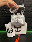 Bolsa Telfar Small Shopping Prata - Pronta Entrega