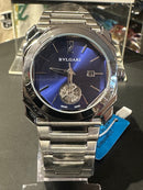 Relógio Bvlgari Silver Fundo Azul - Pronta Entrega
