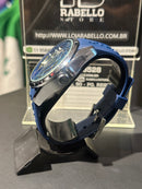 Relógio Tag Heuer Azul Fundo Preto - Pronta Entrega