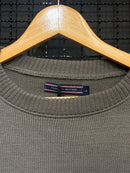 Suéter Tommy Hilfiger Cinza/Vermelho - Pronta Entrega