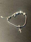 Pulseira Prata Multi Berloques Cravejados - Pronta Entrega