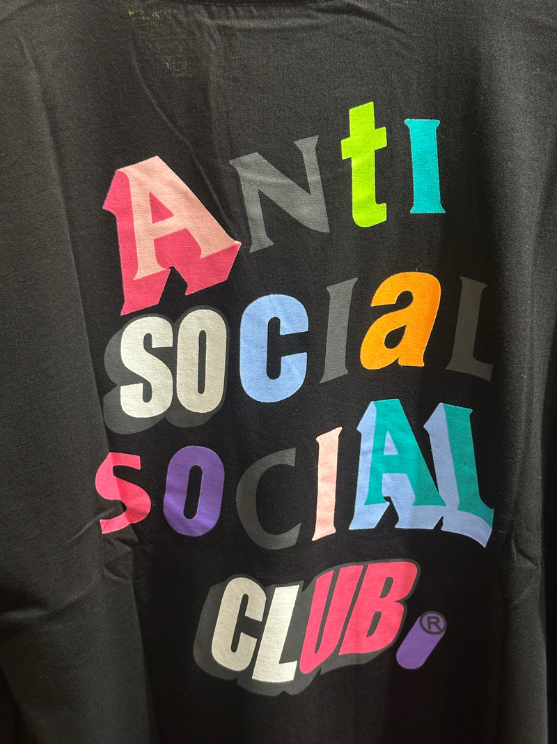 Camisa Anti Social Social Club Preta Letters - Pronta Entrega