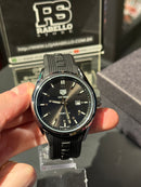 Relógio Tag Heuer Preto com Prata - Pronta Entrega
