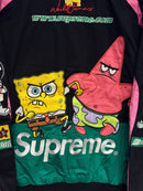 Jaqueta Supreme Jeff Hamilton x SpongeBob SquarePants Racing Black - Pronta Entrega