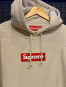 Moletom Supreme Big Logo Cream Hooded - Pronta Entrega