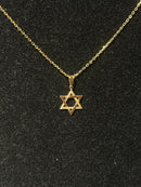 Corrente Cartier Banhada Pingente Estrela de Davi 70 CM - Pronta Entrega