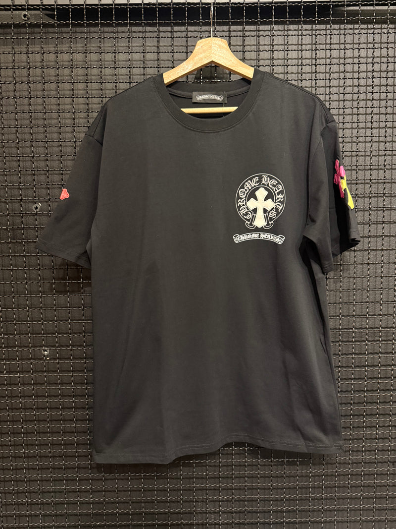 Camiseta Chrome Hearts Multicolor Cruz Black - Pronta Entrega