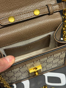 Bolsa Gucci Feminina Couro Fecho Gold Crossbody Branca - Pronta Entrega