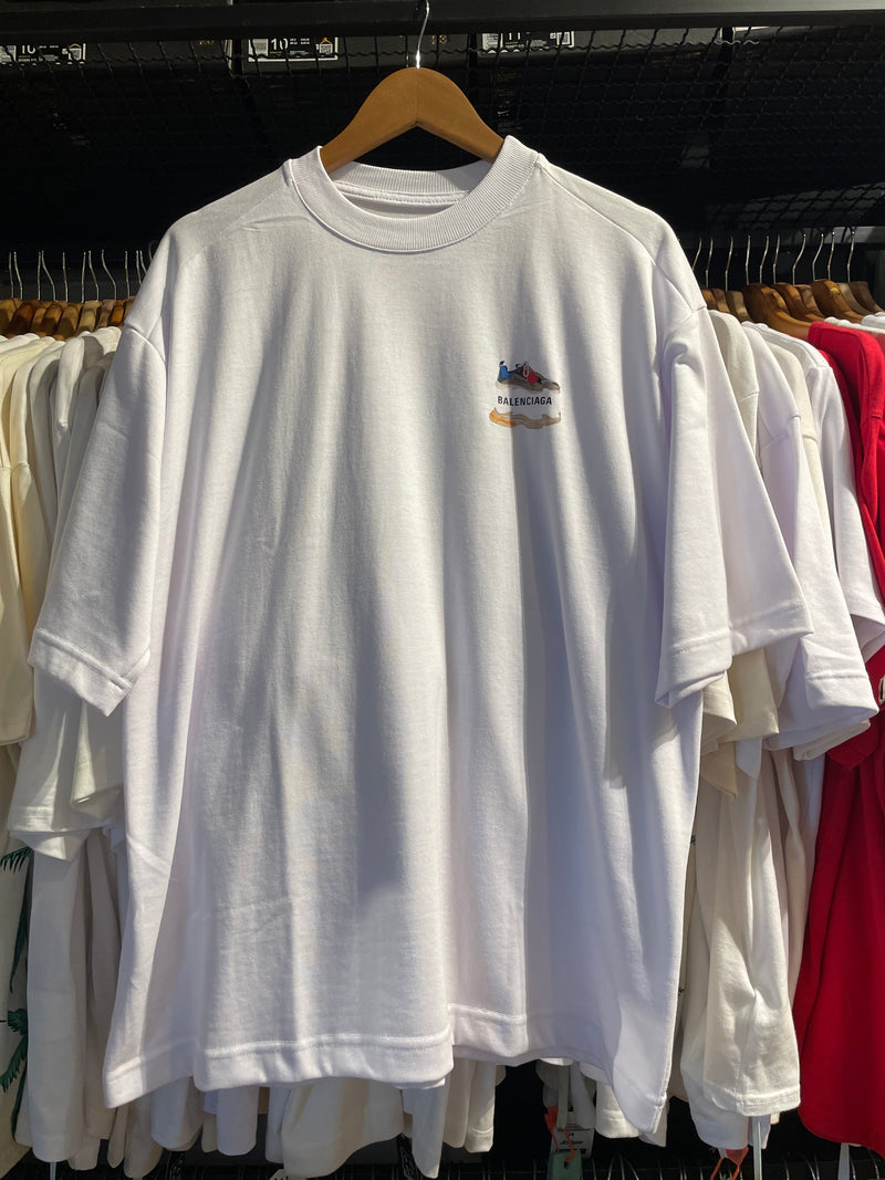 Camiseta BLENCIAGA Sneaker Costa Branca - Pronta Entrega