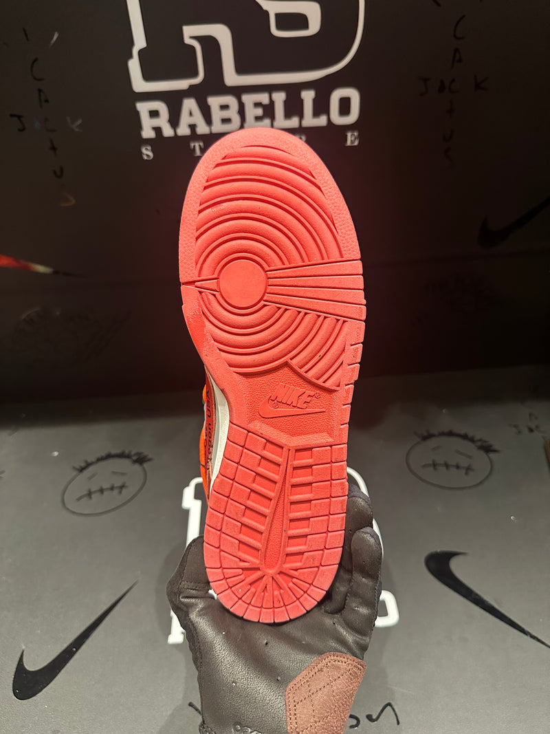 Tênis Nike Dunk Low X Off-White University Red - Pronta Entrega