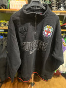 Jaqueta Supreme Pullover Half Zip Milano Preta - Pronta Entrega