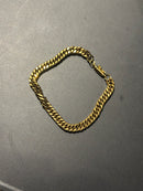 Pulseira Groumet Prata Fecho Trava 20 CM - Pronta Entrega