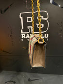 Bolsa Gucci Feminina Couro Fecho Gold Crossbody Branca - Pronta Entrega