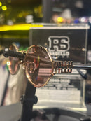 Óculos Miu Miu Redondo Armação Gold/Preto Lente Rose - Pronta Entrega