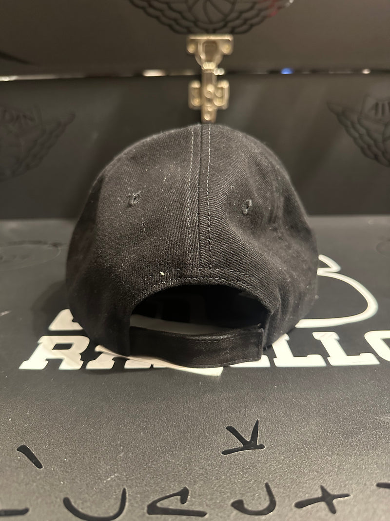 Boné Balenciaga Preto Aba Curva Cortada - Pronta Entrega