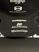 Boné Balenciaga Preto Aba Curva Cortada MultiLogo - Pronta Entrega