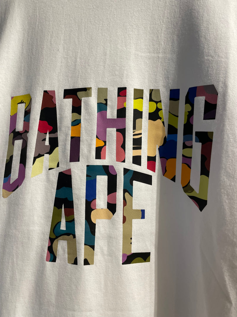 Camiseta BAPE ABATHING APE Branca - Pronta Entrega