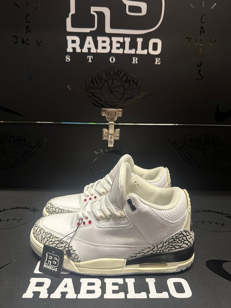Tênis Nike Air Jordan 3 White Cement Reimagined - Pronta Entrega