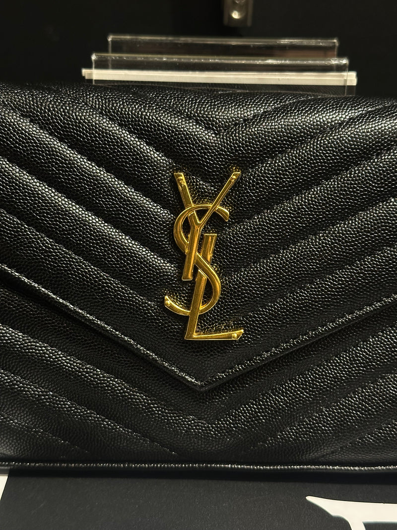 Carteira Saint Laurent Monogram Black - Pronta Entrega