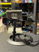 Óculos Palm Angels Logo Alto Relevo Armação Preto Lente Preto  - Pronta Entrega