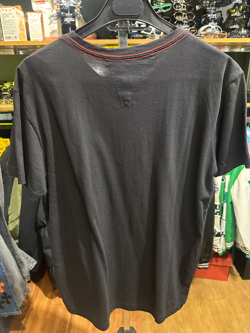 Camisa Tommy Hilfiger Preta Logo H Frontal - Pronta Entrega