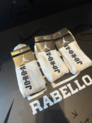 Pack 3 Pares Meia Air Jordan Cano Alto Branco - Pronta Entrega