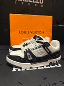 Tênis Louis Vuitton LV Trainer White Black  - Pronta Entrega