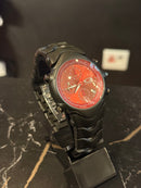 Relógio Oakley GMT Black Fundo Vermelho - Pronta Entrega