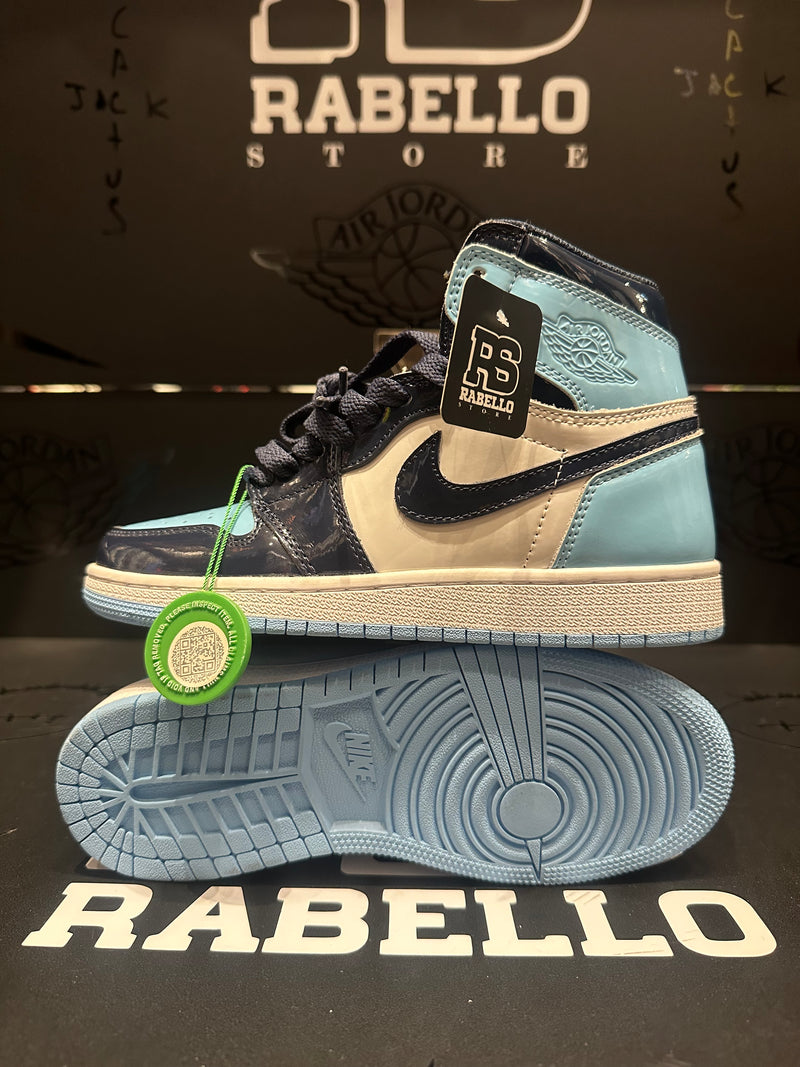 Tênis Nike Air Jordan 1 High UNC Patent - Pronta Entrega