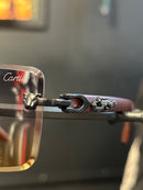 Óculos Cartier 66543XZ Lente Mixed Brown/Yellow - Pronta Entrega